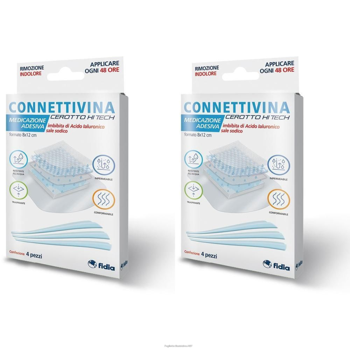 Compra Online fidia connettivina cerotto hi tech medicazione adesiva 8x12cm 2x4 st e Trova l'offerta più bassa