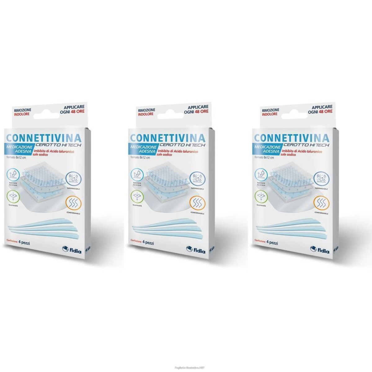 Compra Online fidia connettivina cerotto hi tech medicazione adesiva 8x12cm 3x4 st e Trova l'offerta più bassa