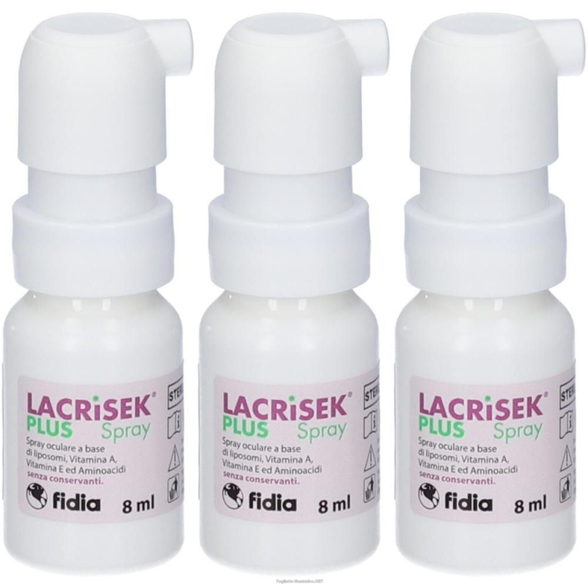 Compra Online fidia lacrisek® plus spray oculare 3x8 ml e Trova l'offerta più bassa