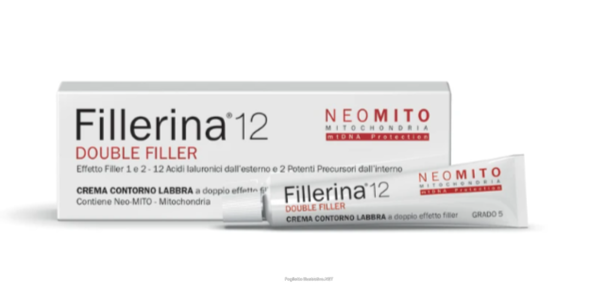 Compra Online fillerina - neomito 12 double filler crema contorno labbra grado 5 confezione 15 ml e Trova l'offerta più bassa