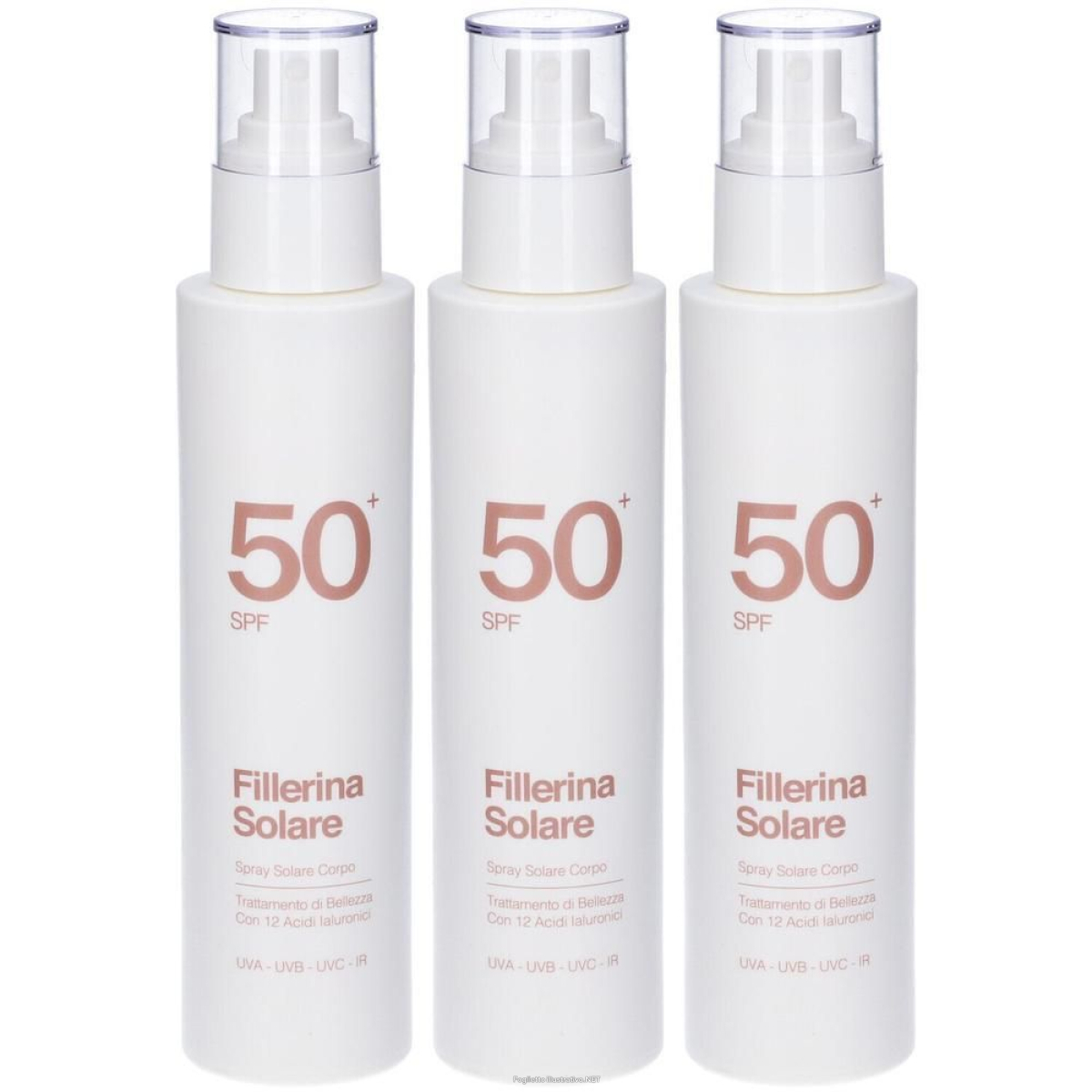 Compra Online fillerina solare spray corpo spf50+ 3x200 ml e Trova l'offerta più bassa