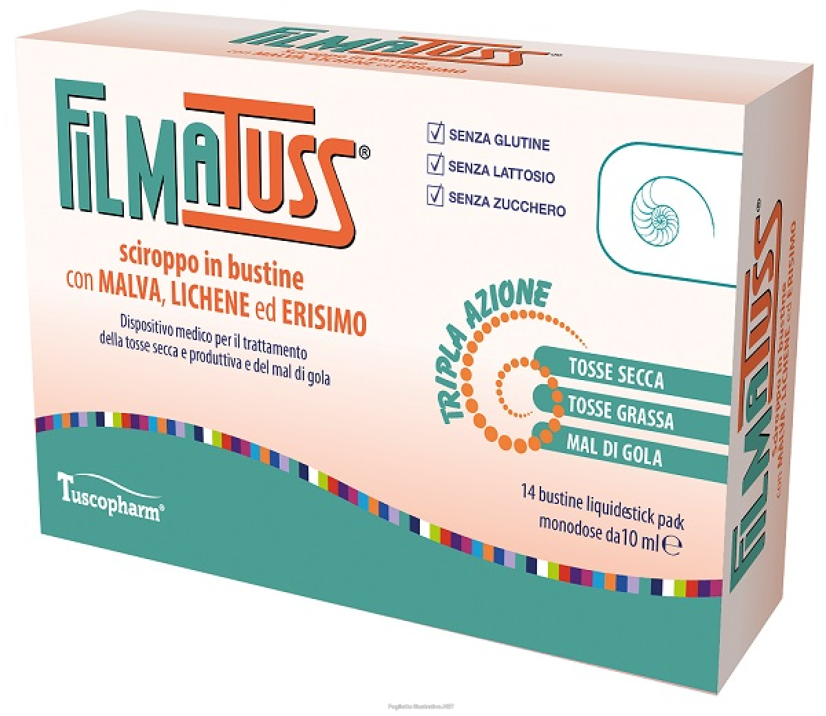 Compra Online filmatuss sciroppo 14 bustine liquid stick pack da 10 ml e Trova l'offerta più bassa