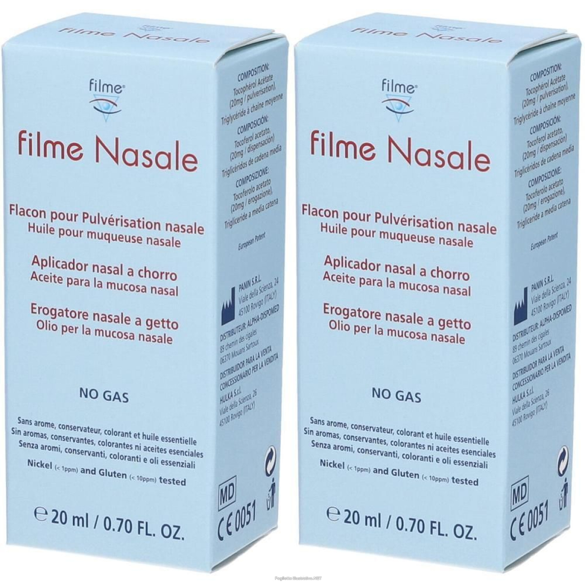 Compra Online filme nasale erogatore 2x20 ml olio nasale e Trova l'offerta più bassa