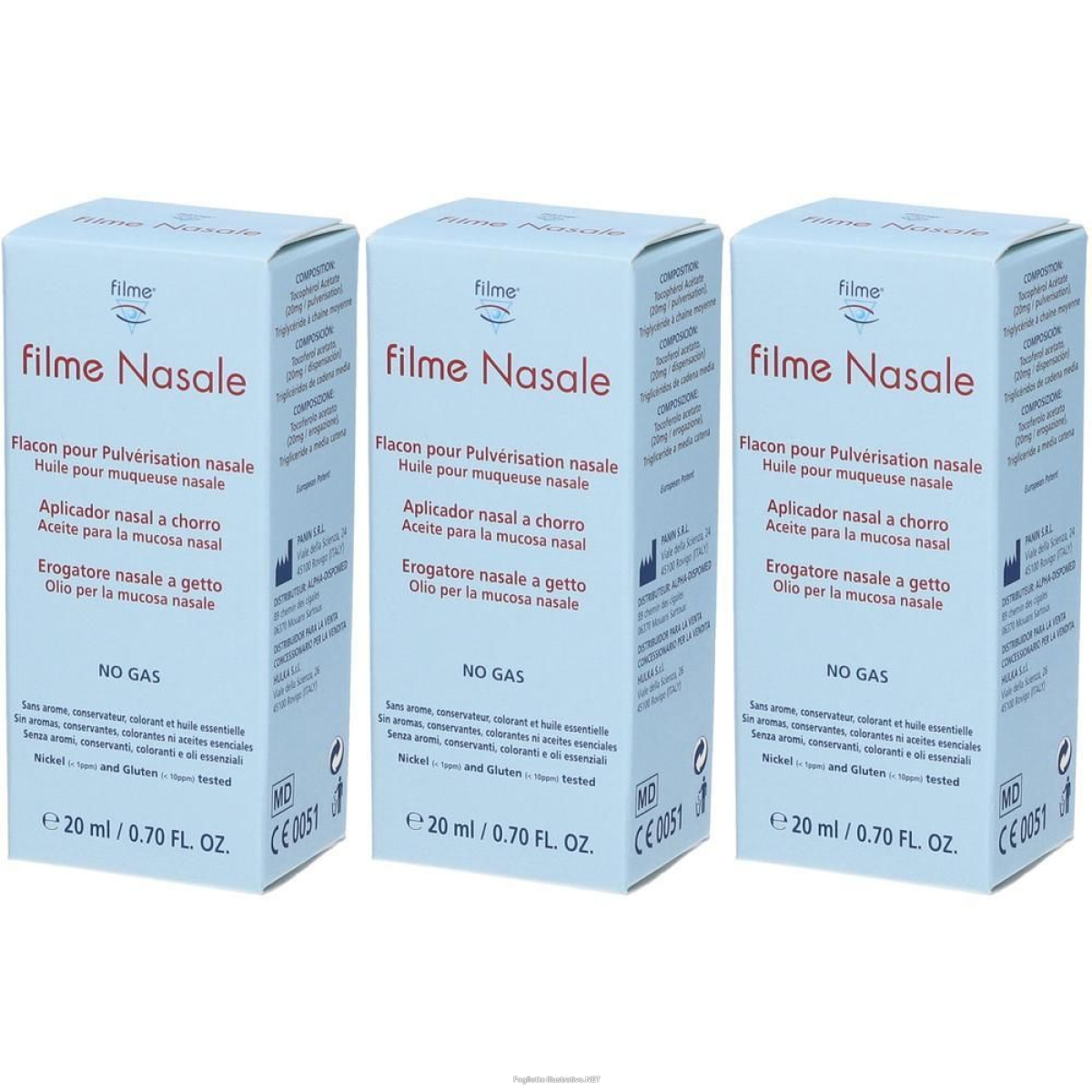 Compra Online filme nasale erogatore 3x20 ml olio nasale e Trova l'offerta più bassa