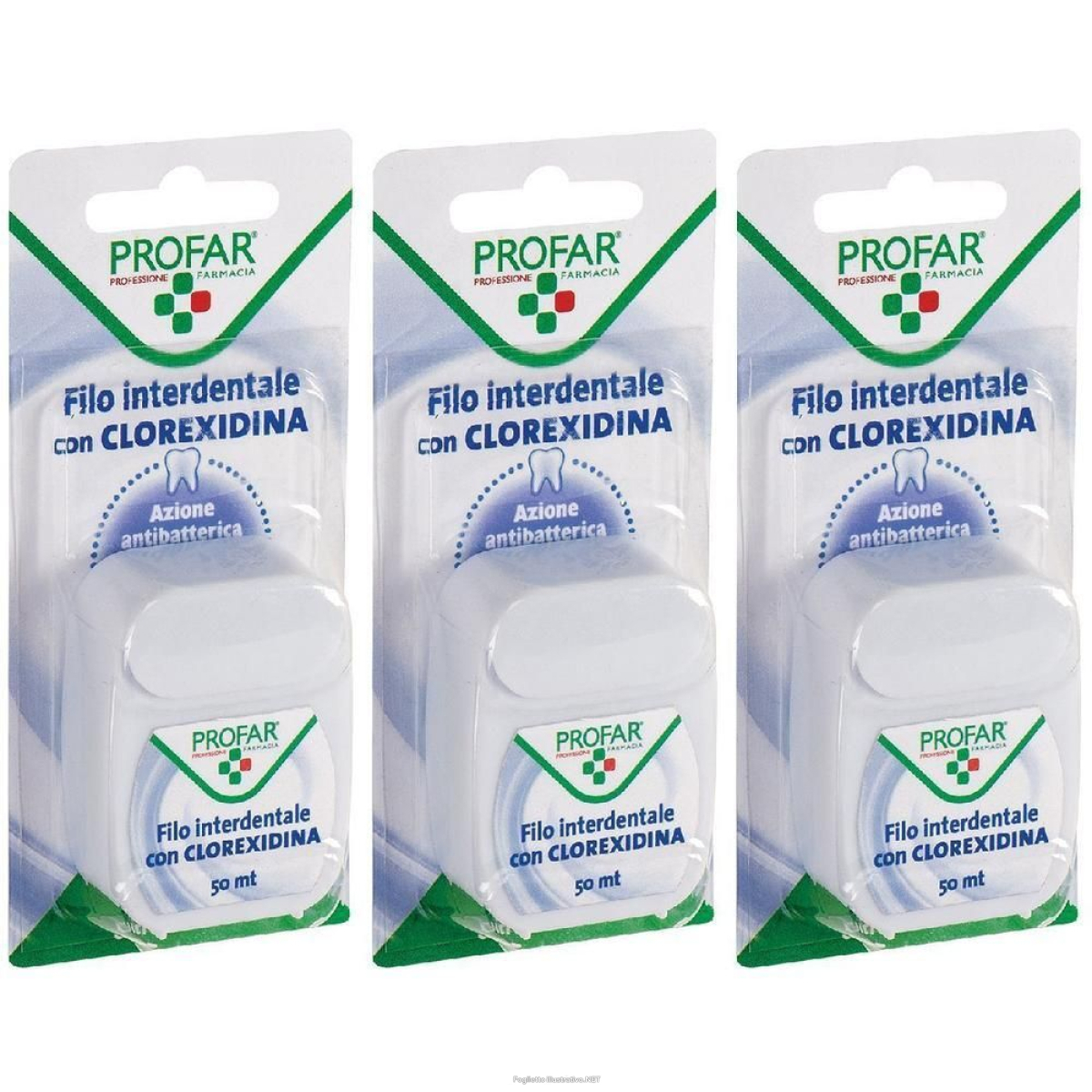 Compra Online filo interdentale con clorexidina 50 m profar 3x50 m e Trova l'offerta più bassa
