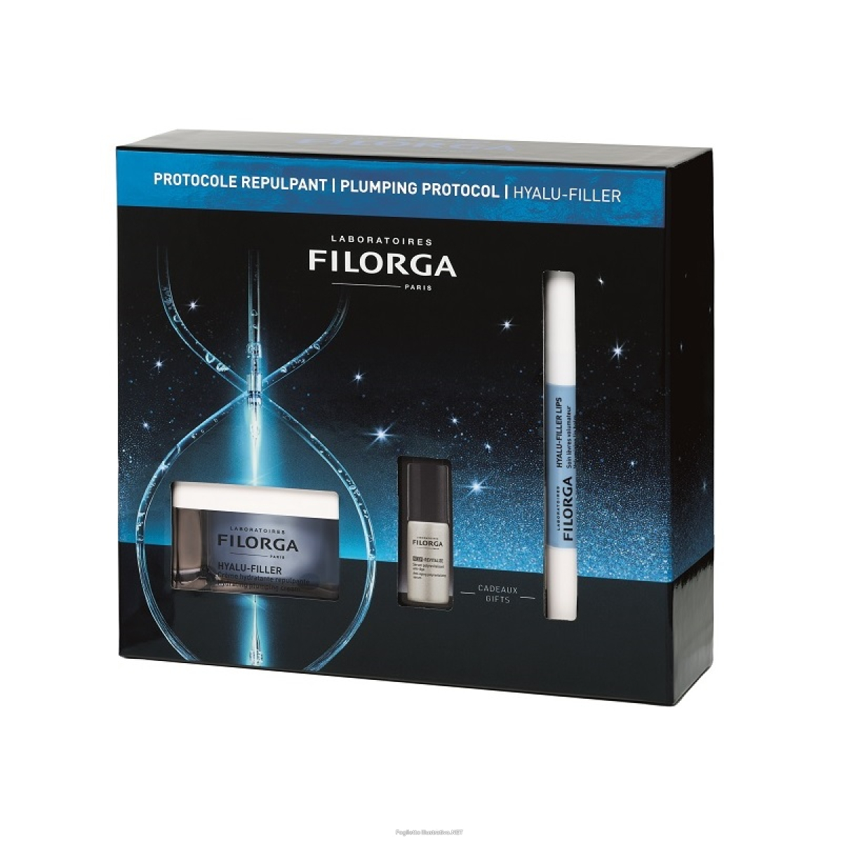 Compra Online filorga cofanetto xmas protocollo rimpolpante hydra-hyal crema gel - 50ml + ncef-revitalize serum - 5ml + hyalu-filler lips balsamo labbra - 4ml e Trova l'offerta più bassa