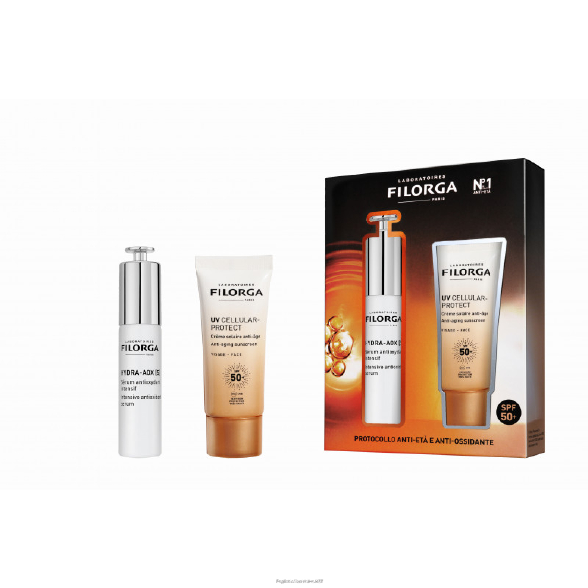 Compra Online filorga coffret hydra aox serum 30 ml + uv cellular protection spf50+ 40 ml e Trova l'offerta più bassa