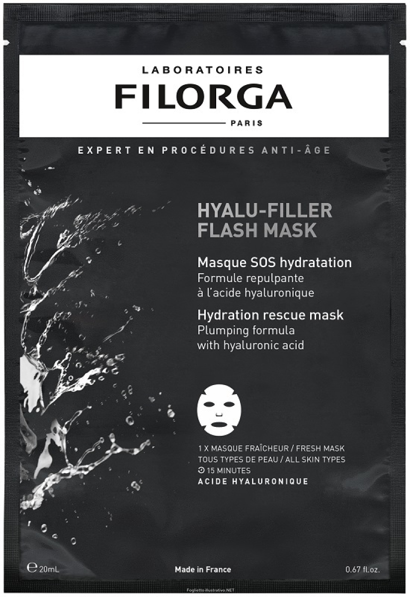 Compra Online filorga - hyalu hydra filler maschera viso effetto seconda pelle idratante e rimpolpante confezione 1 pezzo e Trova l'offerta più bassa