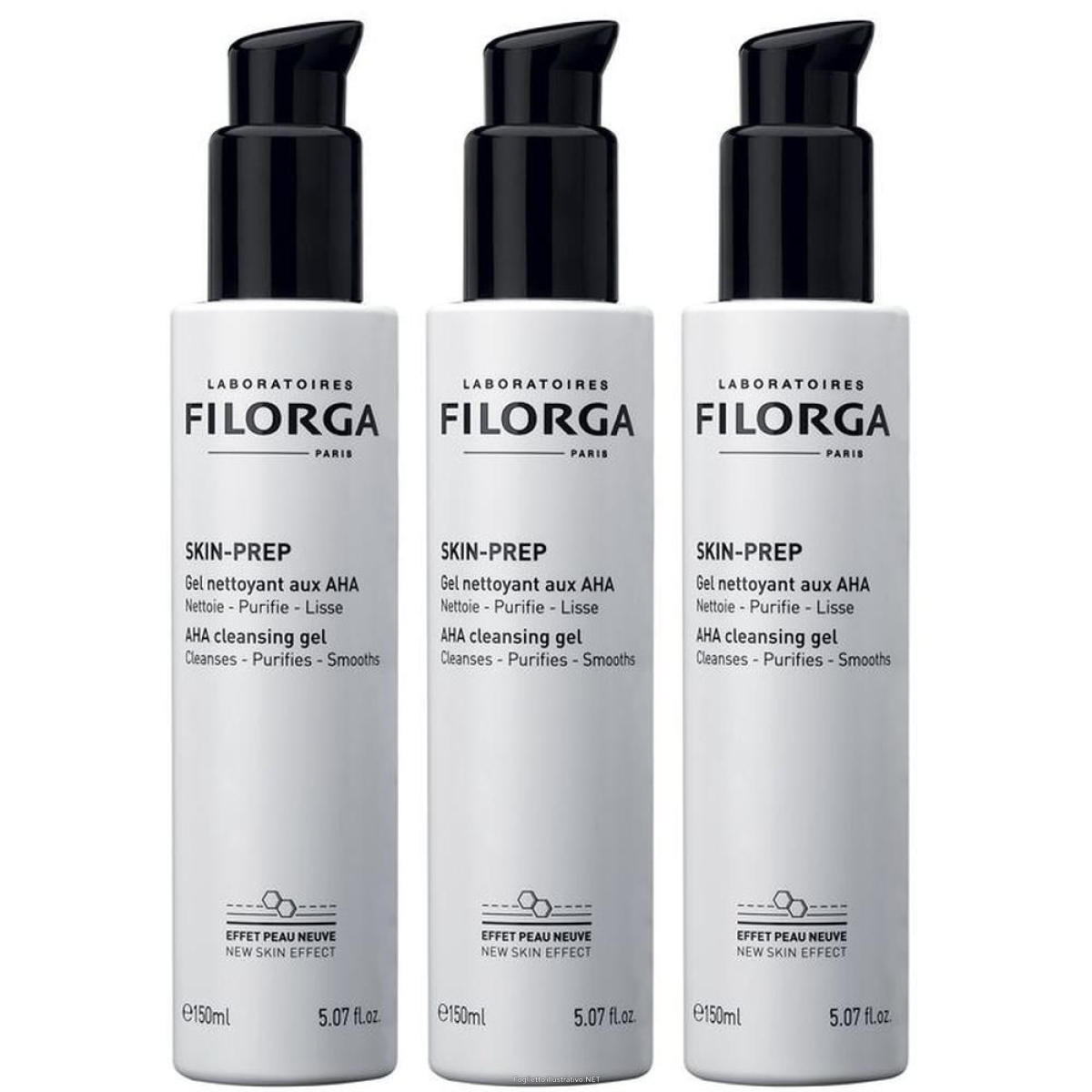 Compra Online filorga skin-prep gel detergente agli aha 3x150 ml e Trova l'offerta più bassa