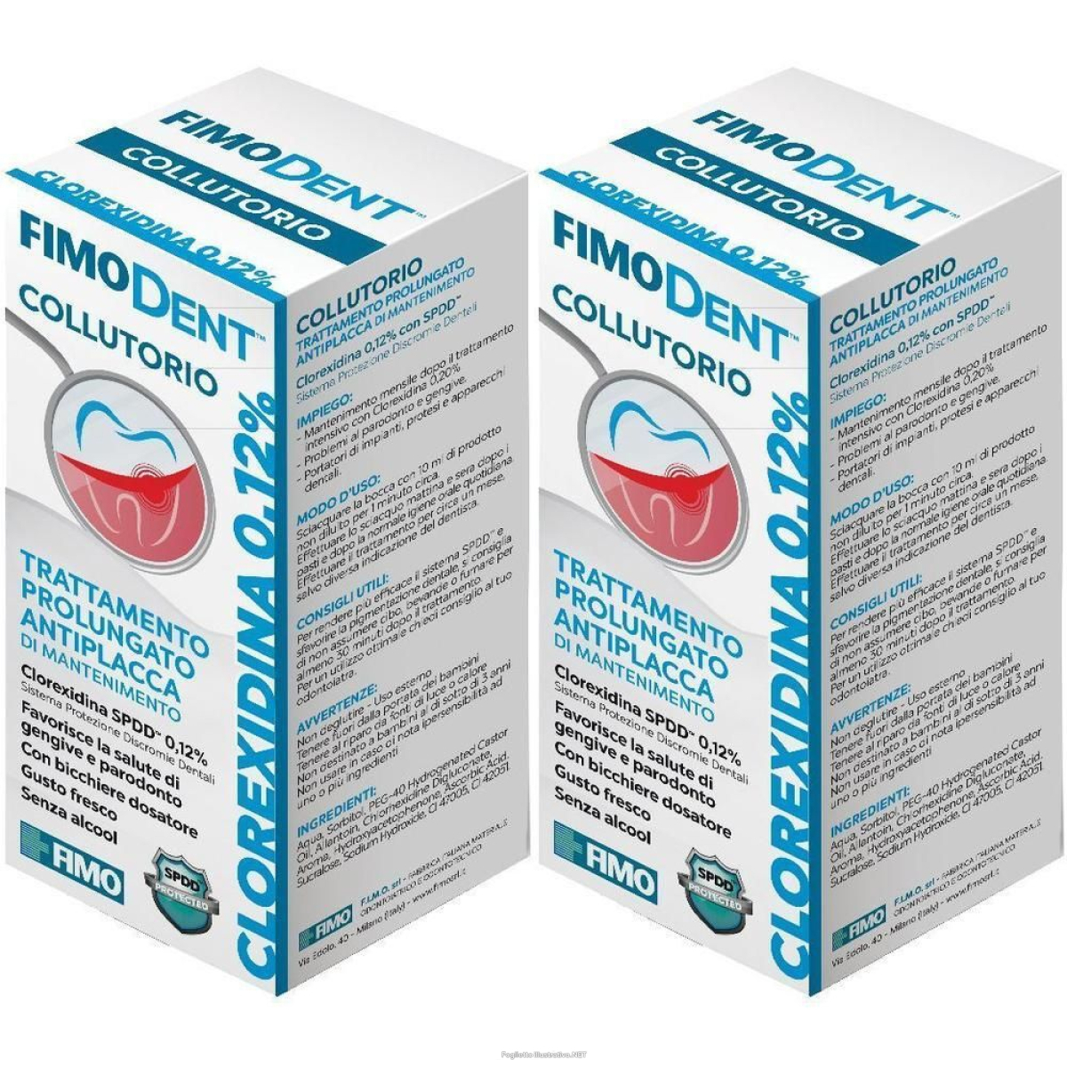 Compra Online fimodent collutorio clorexidina spdd 0,12% 200 ml 2x200 ml e Trova l'offerta più bassa