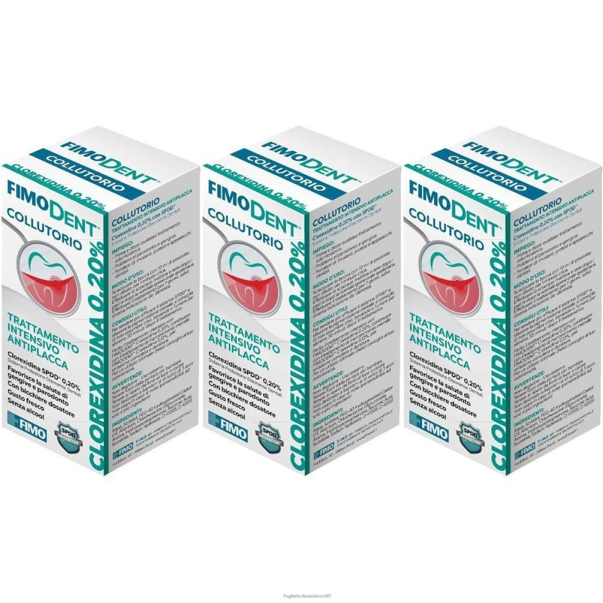 Compra Online fimodent collutorio clorexidina spdd 0,20% 200 ml 3x200 ml e Trova l'offerta più bassa