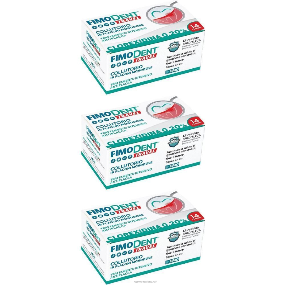 Compra Online fimodent travel collutorio clorexidina spdd 0,20% 14 flaconcini monodo e Trova l'offerta più bassa