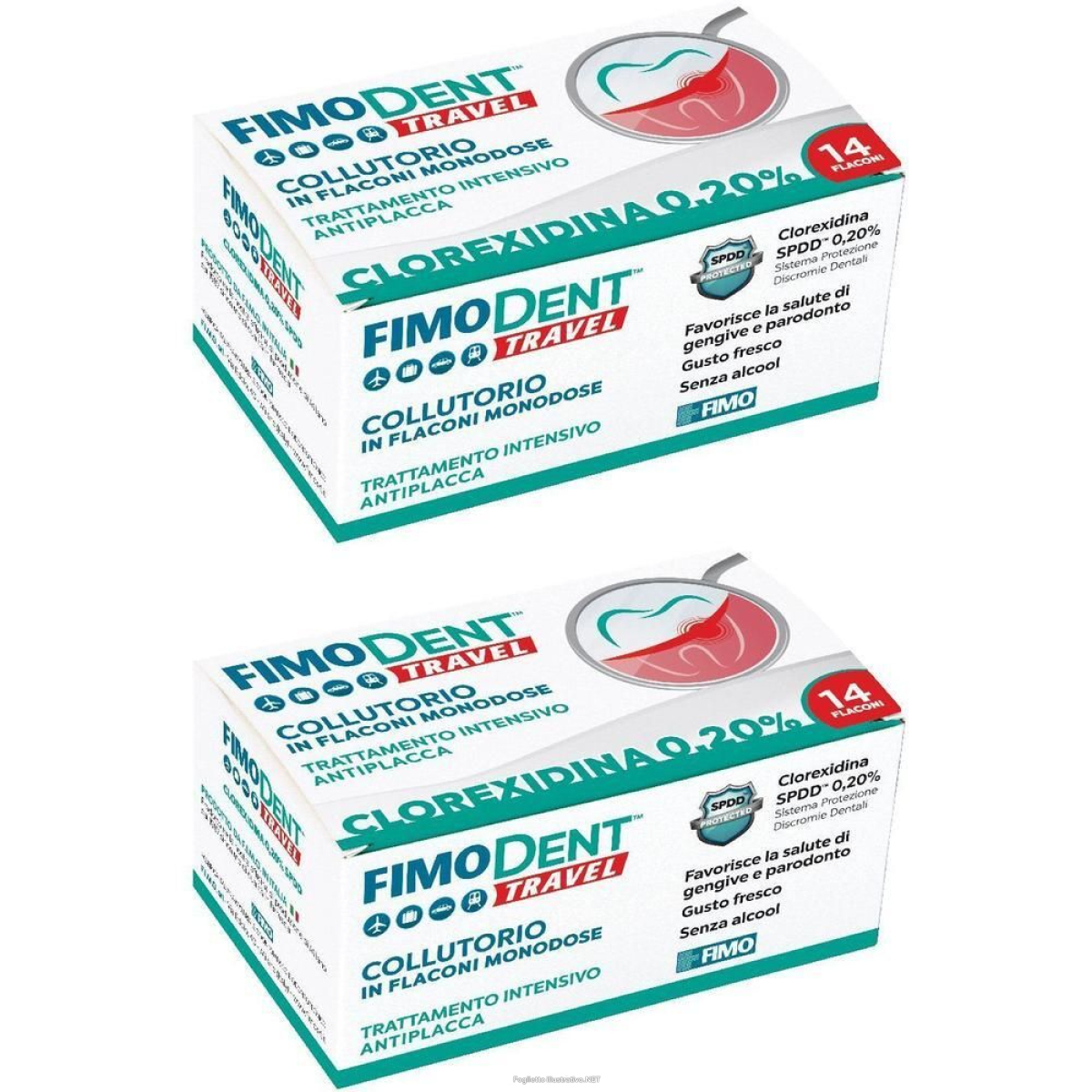Compra Online fimodent travel collutorio clorexidina spdd 0,20% 14 flaconcini monodo e Trova l'offerta più bassa