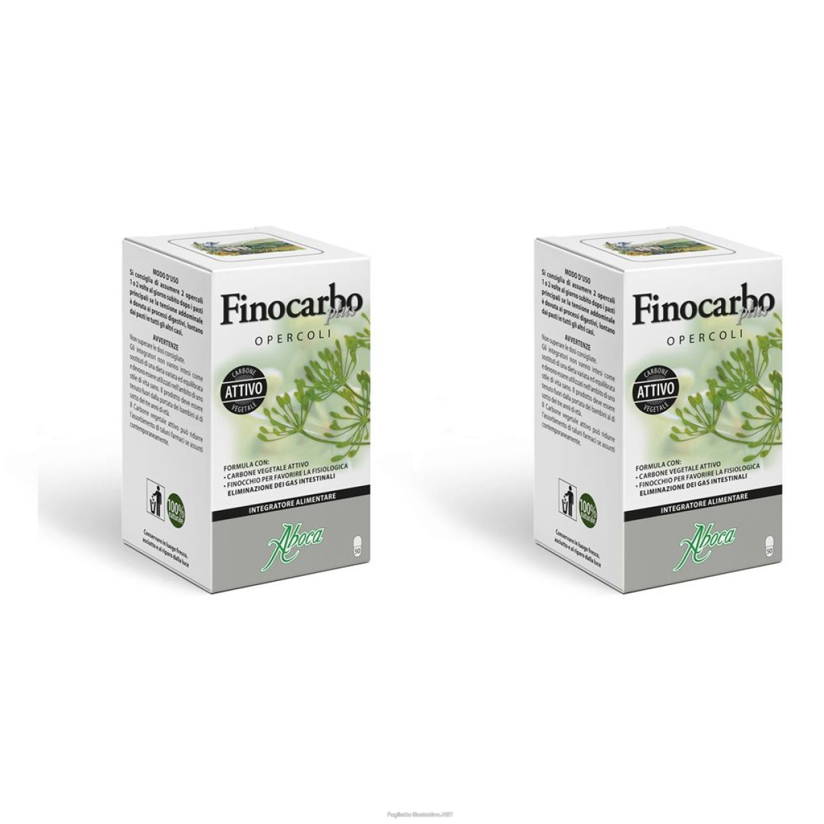 Compra Online finocarbo plus opercoli set da 2 2x50 pz capsule e Trova l'offerta più bassa