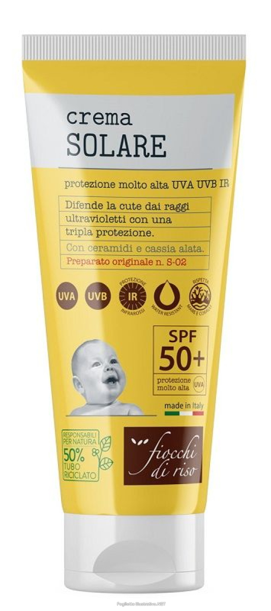 Compra Online fiocchi di riso crema solare bb spf 50+ 100 ml protezione uva uvb ir per neonati e bambini e Trova l'offerta più bassa