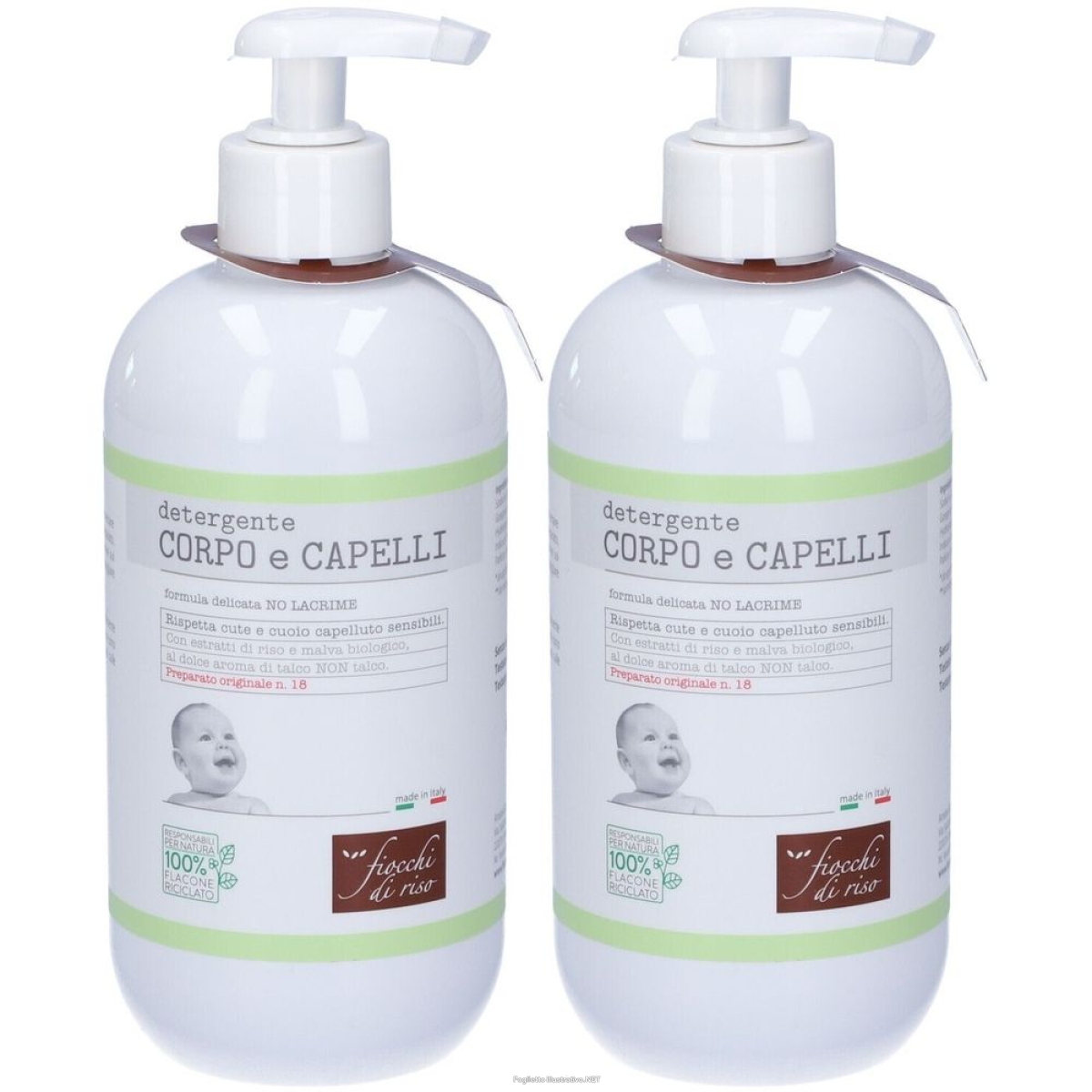 Compra Online fiocchi di riso detergente corpo e capelli talco set da 2 2x400 ml gel e Trova l'offerta più bassa
