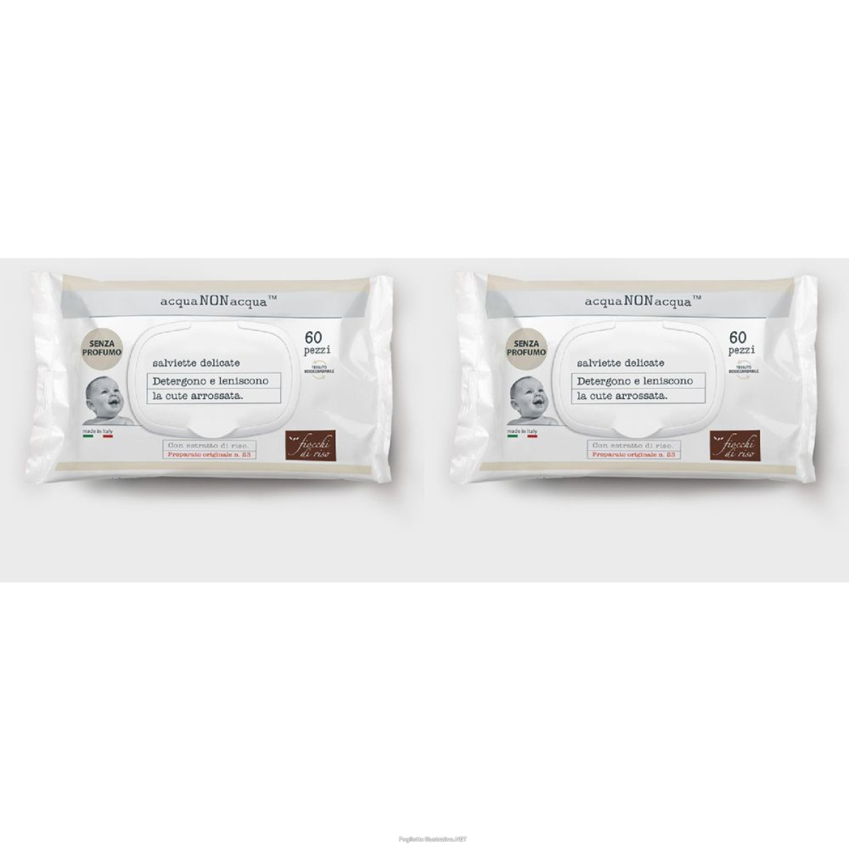 Compra Online fiocchi di riso salviette acqua non set da 2 2x1 pz salviette e Trova l'offerta più bassa