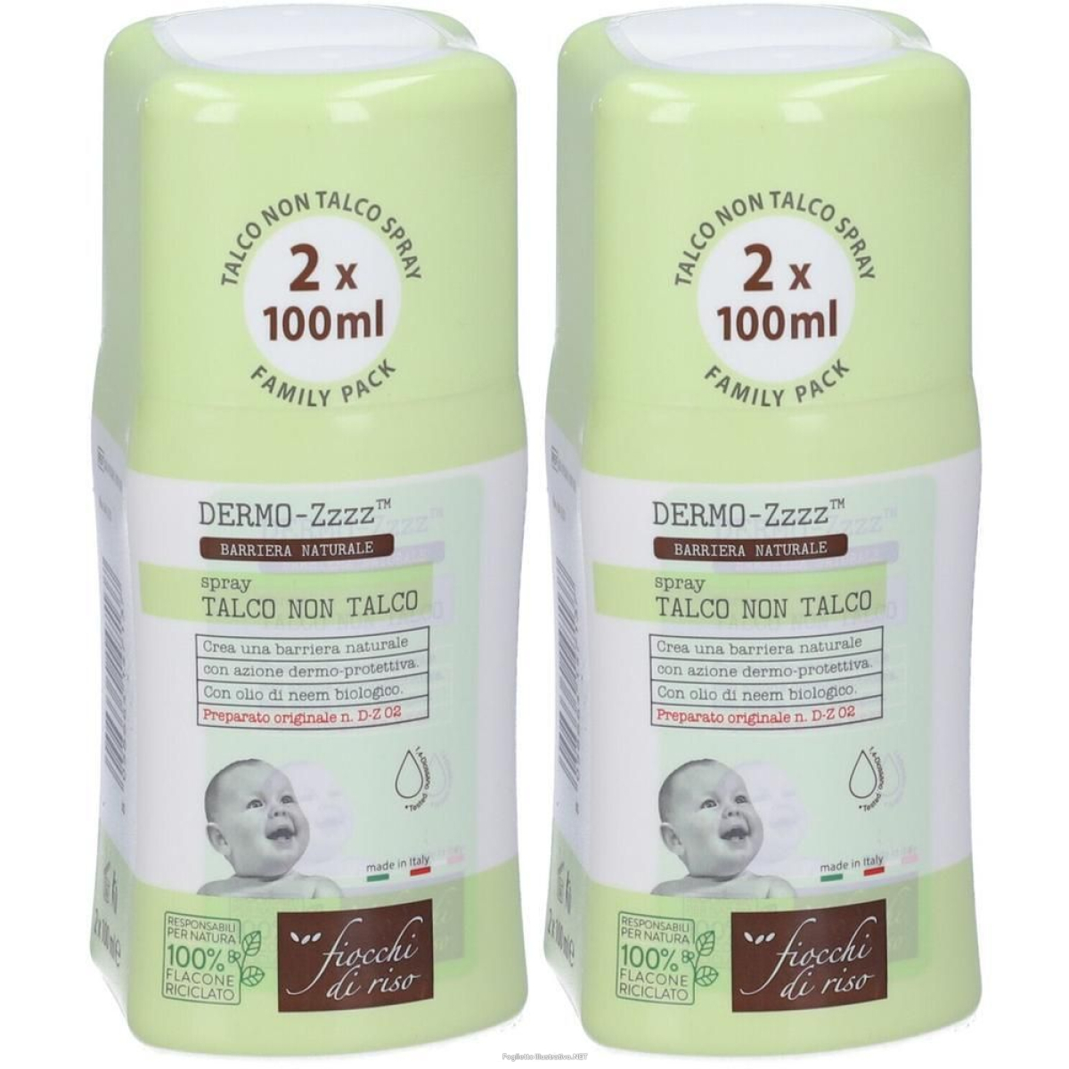 Compra Online fiocchi di riso talco non 2x2x100 ml e Trova l'offerta più bassa