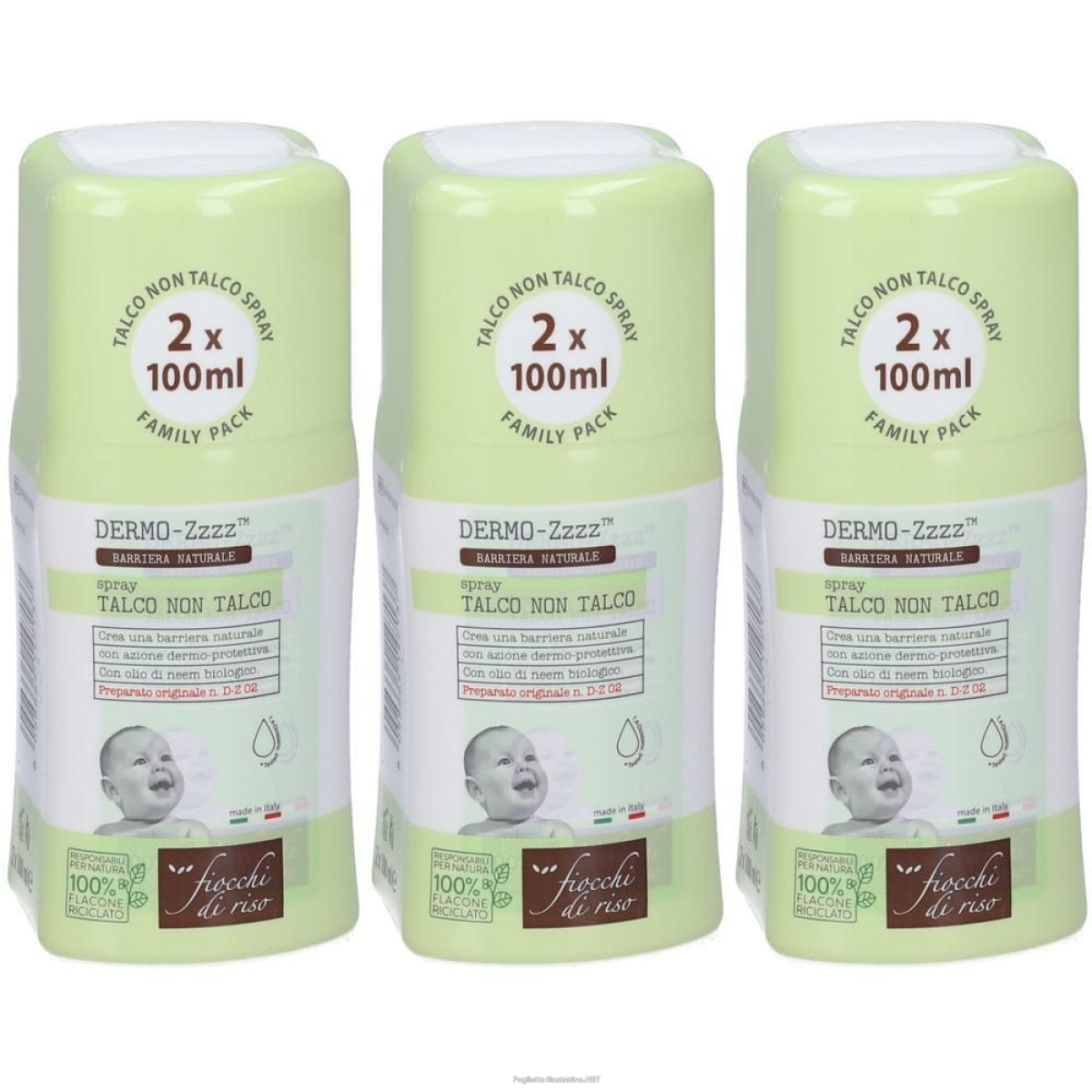 Compra Online fiocchi di riso talco non 3x2x100 ml e Trova l'offerta più bassa