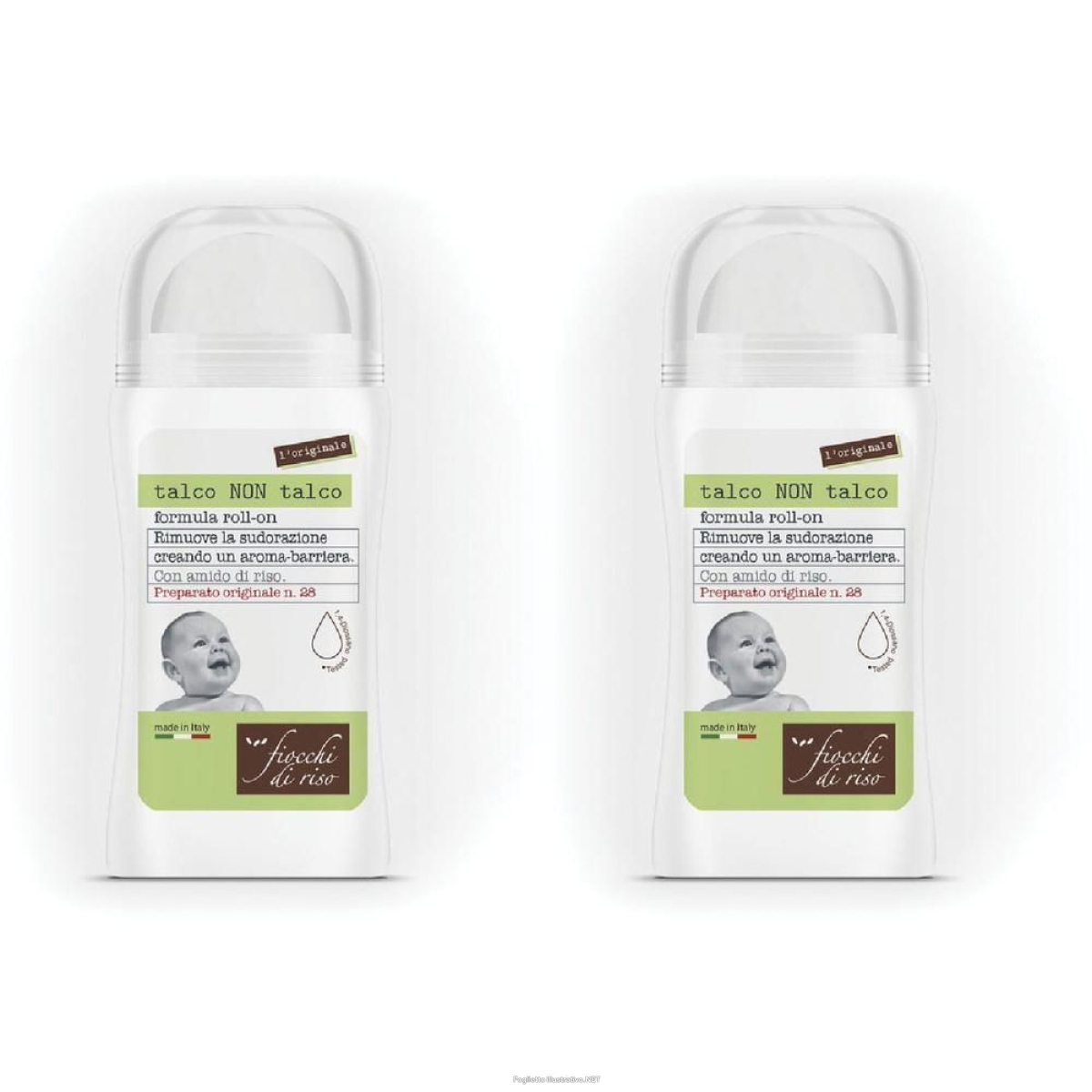 Compra Online fiocchi di riso talco non formula roll-on 2x1 pz spray e Trova l'offerta più bassa
