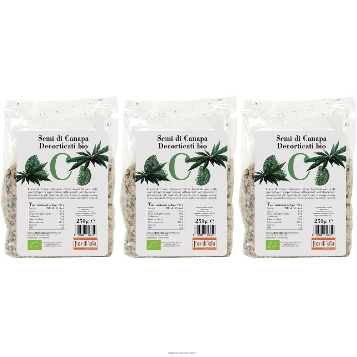 Compra Online fior di loto semi canapa decorticati bio 3x250 g e Trova l'offerta più bassa