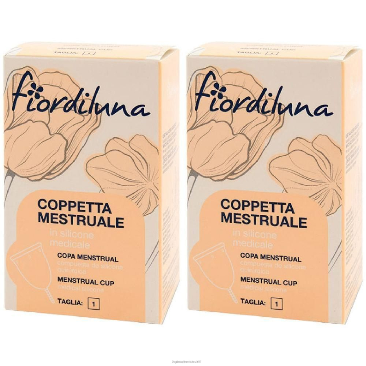 Compra Online fiordiluna coppetta mestruale in silicone taglia 1 2x1 st e Trova l'offerta più bassa
