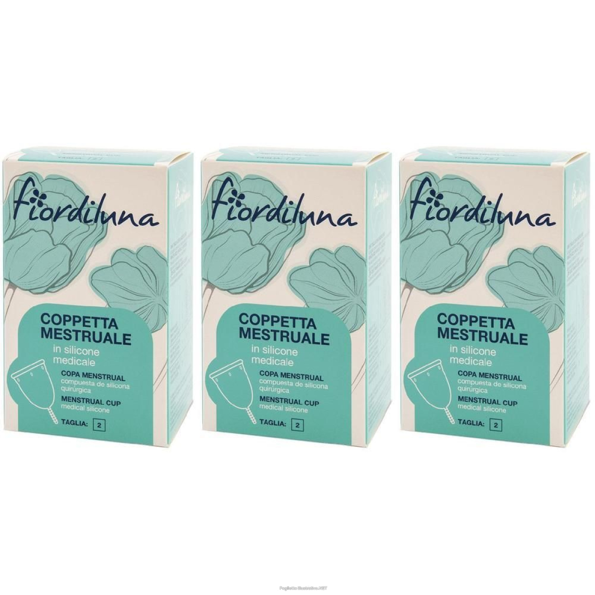 Compra Online fiordiluna coppetta mestruale in silicone taglia 2 3x1 st e Trova l'offerta più bassa