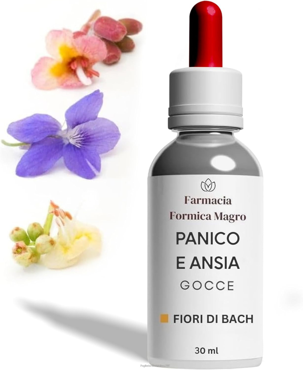 Compra Online fiori di bach gocce 30 ml rimedio naturale per attacchi di panico e ansia acuta e Trova l'offerta più bassa
