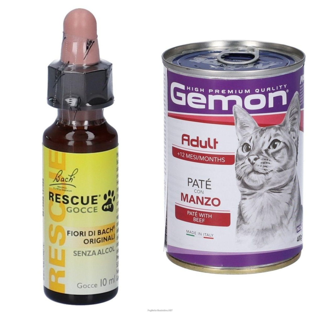 Compra Online fiori di bach rescue pet gocce + gemon cat adult paté con manzo 1 st e Trova l'offerta più bassa
