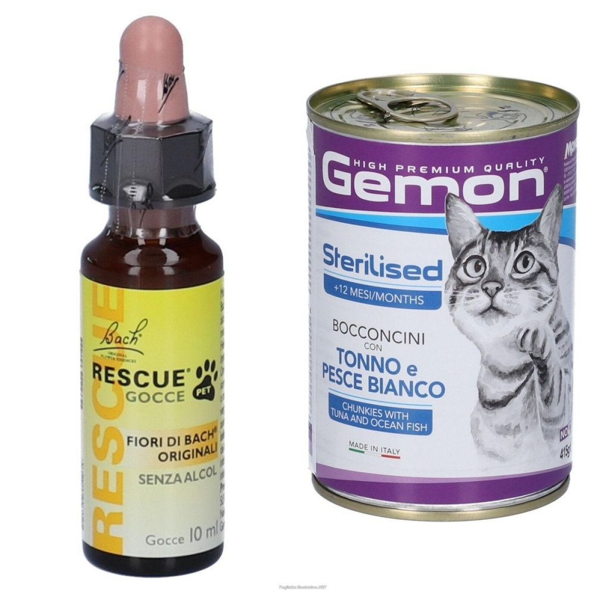 Compra Online fiori di bach rescue pet gocce + monge gemon bocconcini con tonno e pe e Trova l'offerta più bassa