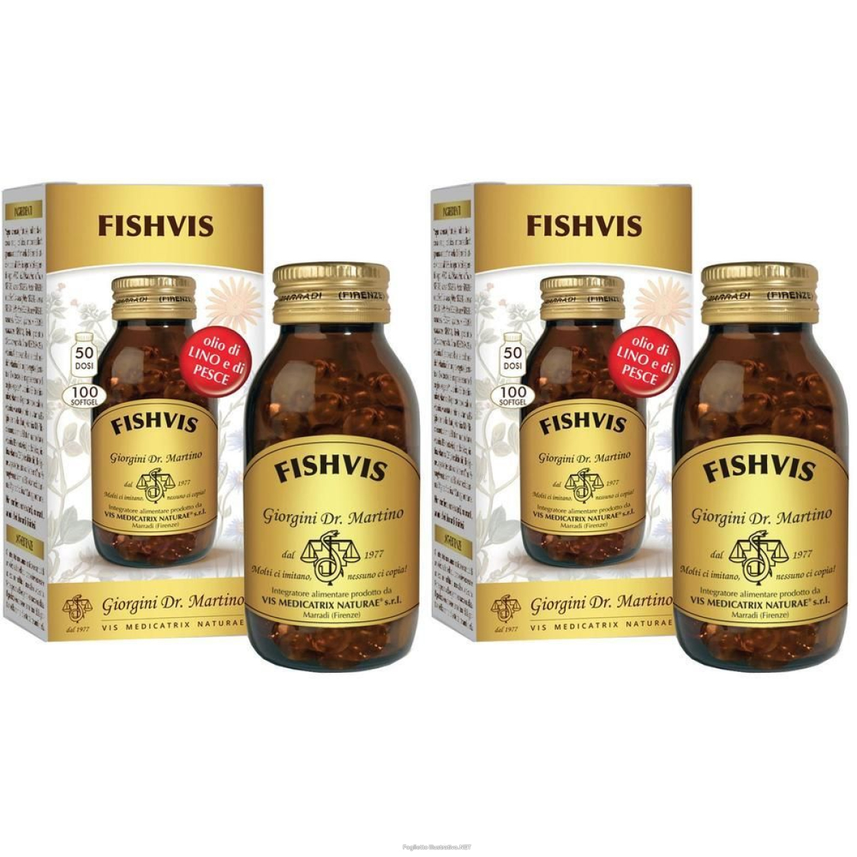 Compra Online fishvis 100 softgel 2x86,6 g capsule e Trova l'offerta più bassa