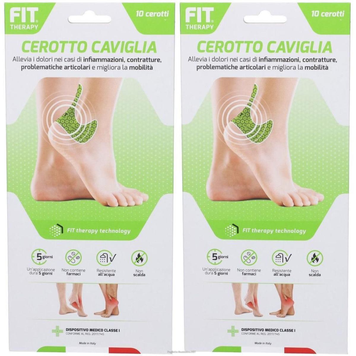 Compra Online fit therapy cerotto caviglia 10 cerotti 2x10 st e Trova l'offerta più bassa