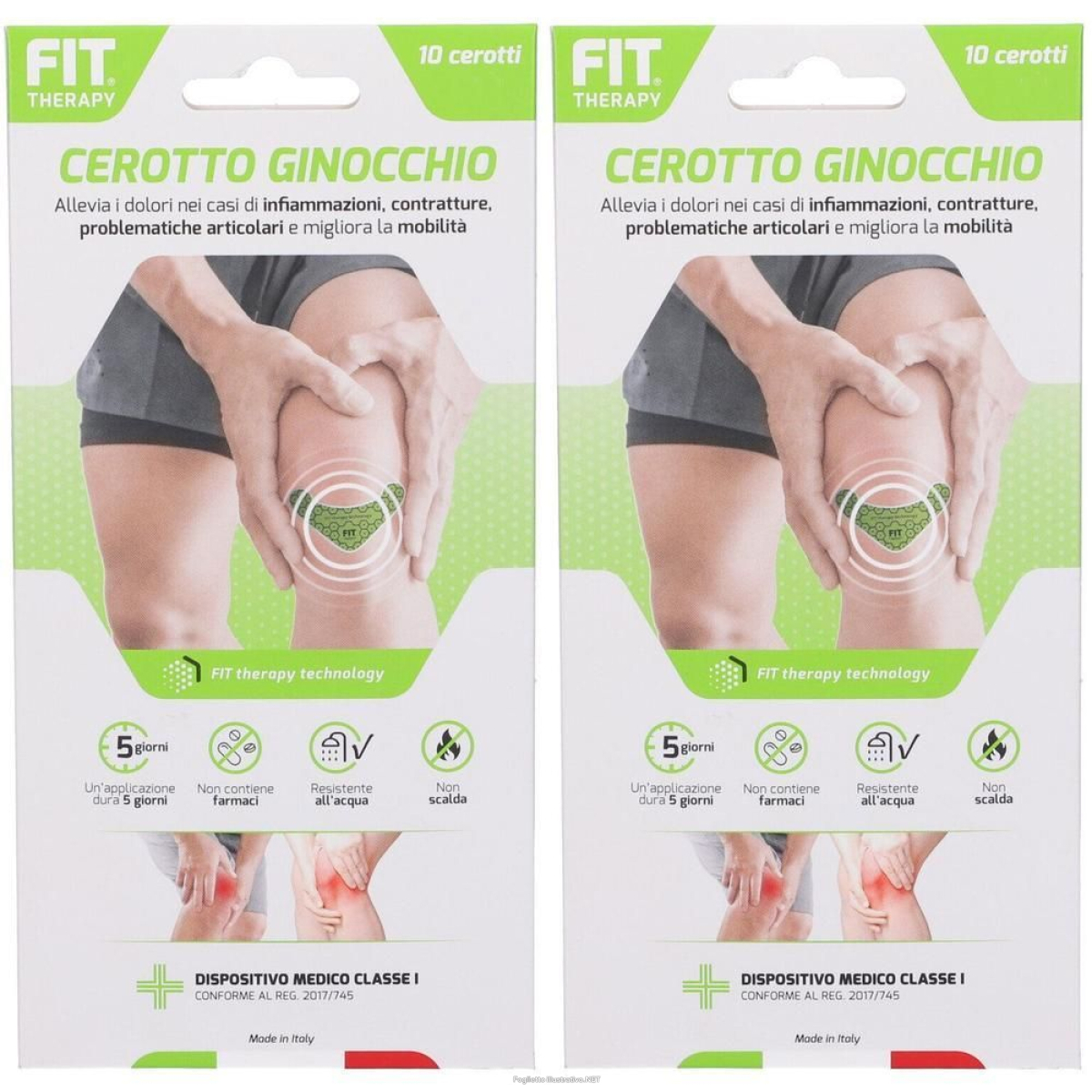 Compra Online fit therapy cerotto ginocchio 2x10 st e Trova l'offerta più bassa