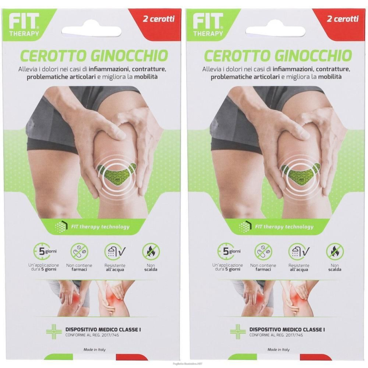 Compra Online fit therapy cerotto ginocchio 2x2 st e Trova l'offerta più bassa