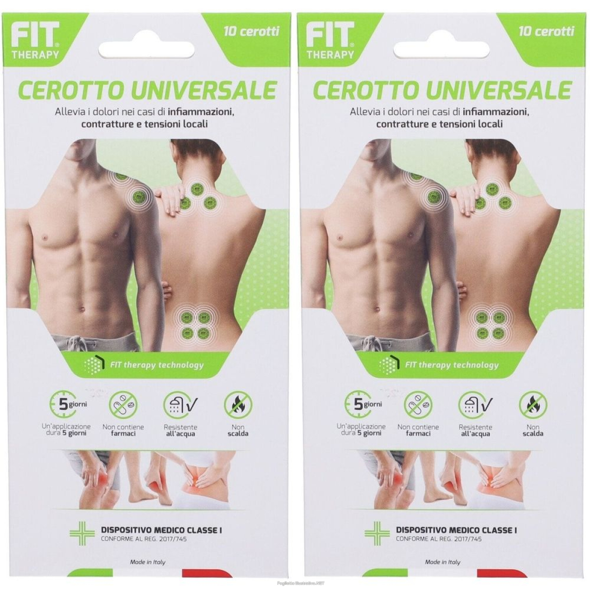 Compra Online fit therapy cerotto universale set da 2 2x10 pz altro e Trova l'offerta più bassa