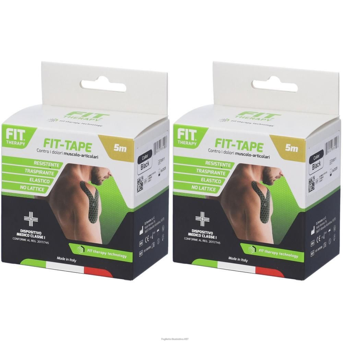 Compra Online fit therapy fit-tape rotolo colore nero 2x1 st e Trova l'offerta più bassa
