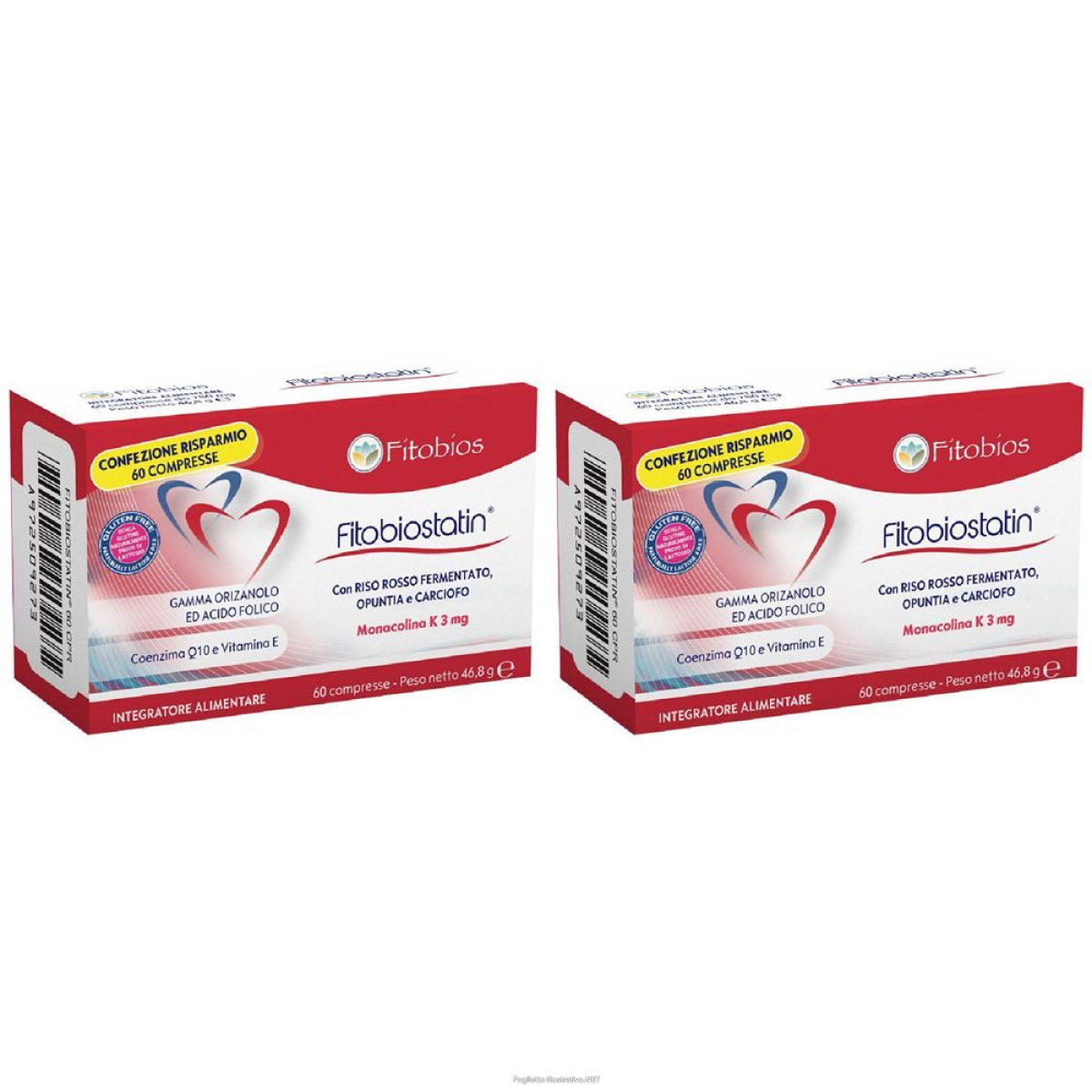 Compra Online fitobios fitobiostatin set da 2 2x60 pz compresse e Trova l'offerta più bassa