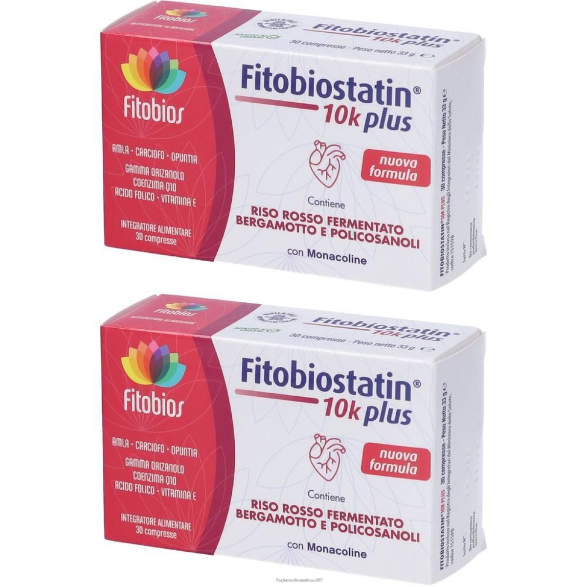 Compra Online fitobiostatin 10k plus 30 compresse 2x33 g e Trova l'offerta più bassa