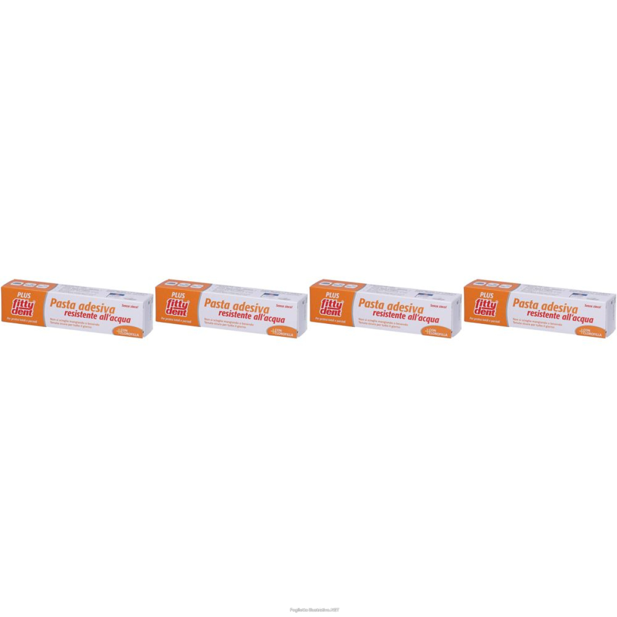 Compra Online fitty®dent plus pasta adesiva set da 4 4x40 g crema e Trova l'offerta più bassa