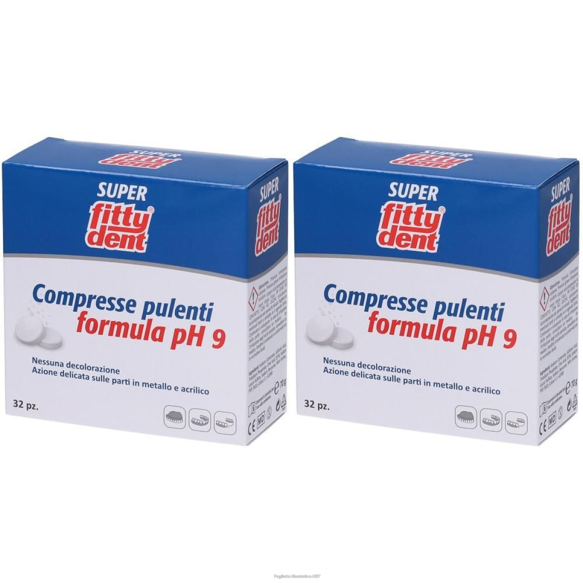 Compra Online fittydent comprex compresse 2x32 pz e Trova l'offerta più bassa