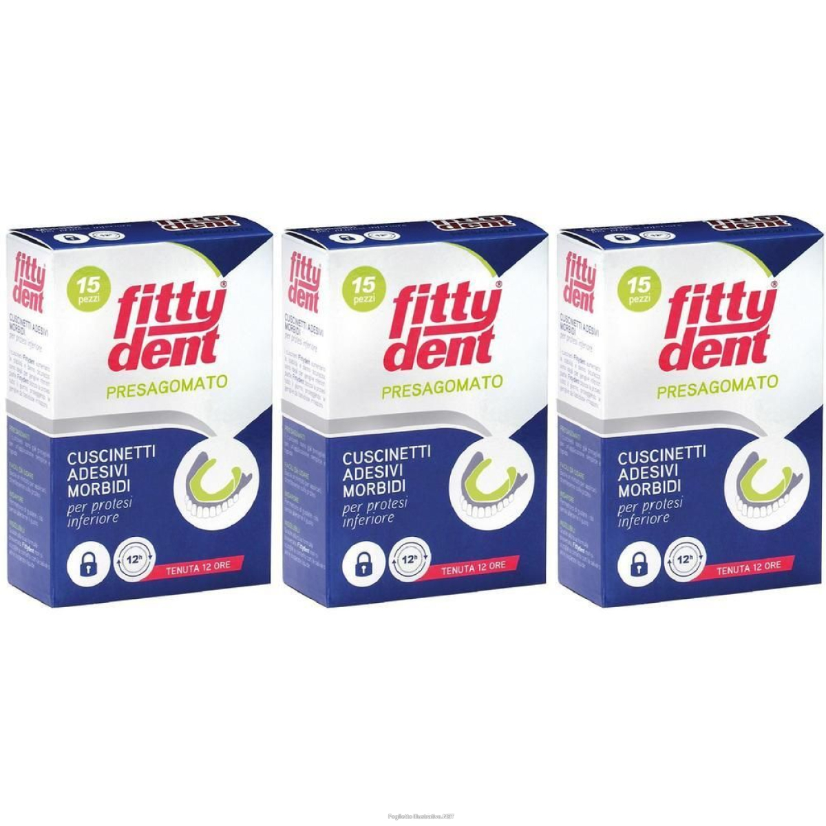 Compra Online fittydent cuscinetti adesivi morbidi per protesi inferiore 3x15 pz str e Trova l'offerta più bassa