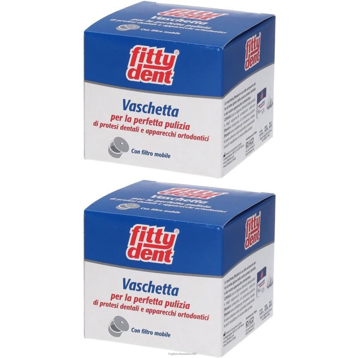 Compra Online fittydent vaschetta portaprotesi 2x1 st e Trova l'offerta più bassa