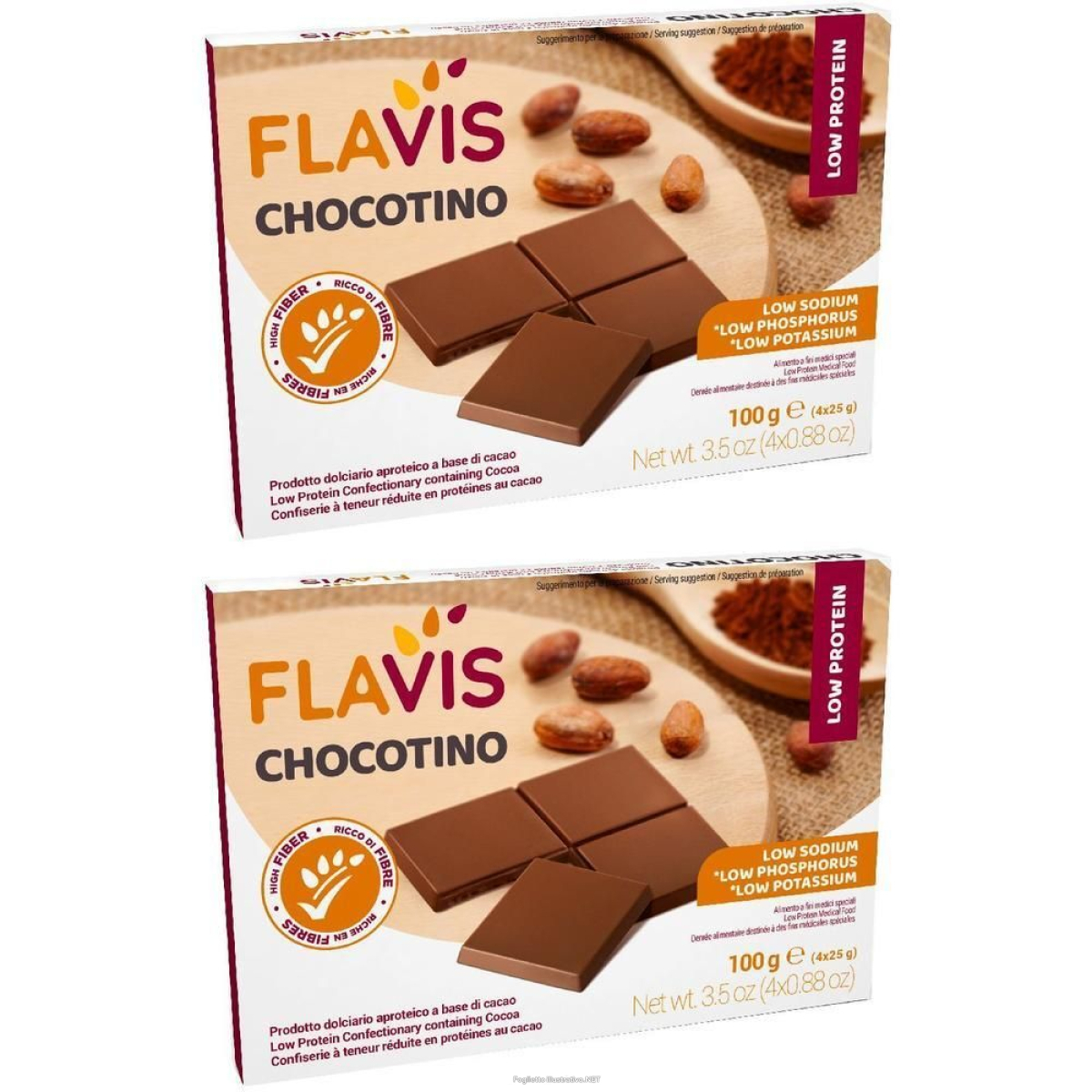 Compra Online flavis chocotino 2x4x25 g e Trova l'offerta più bassa