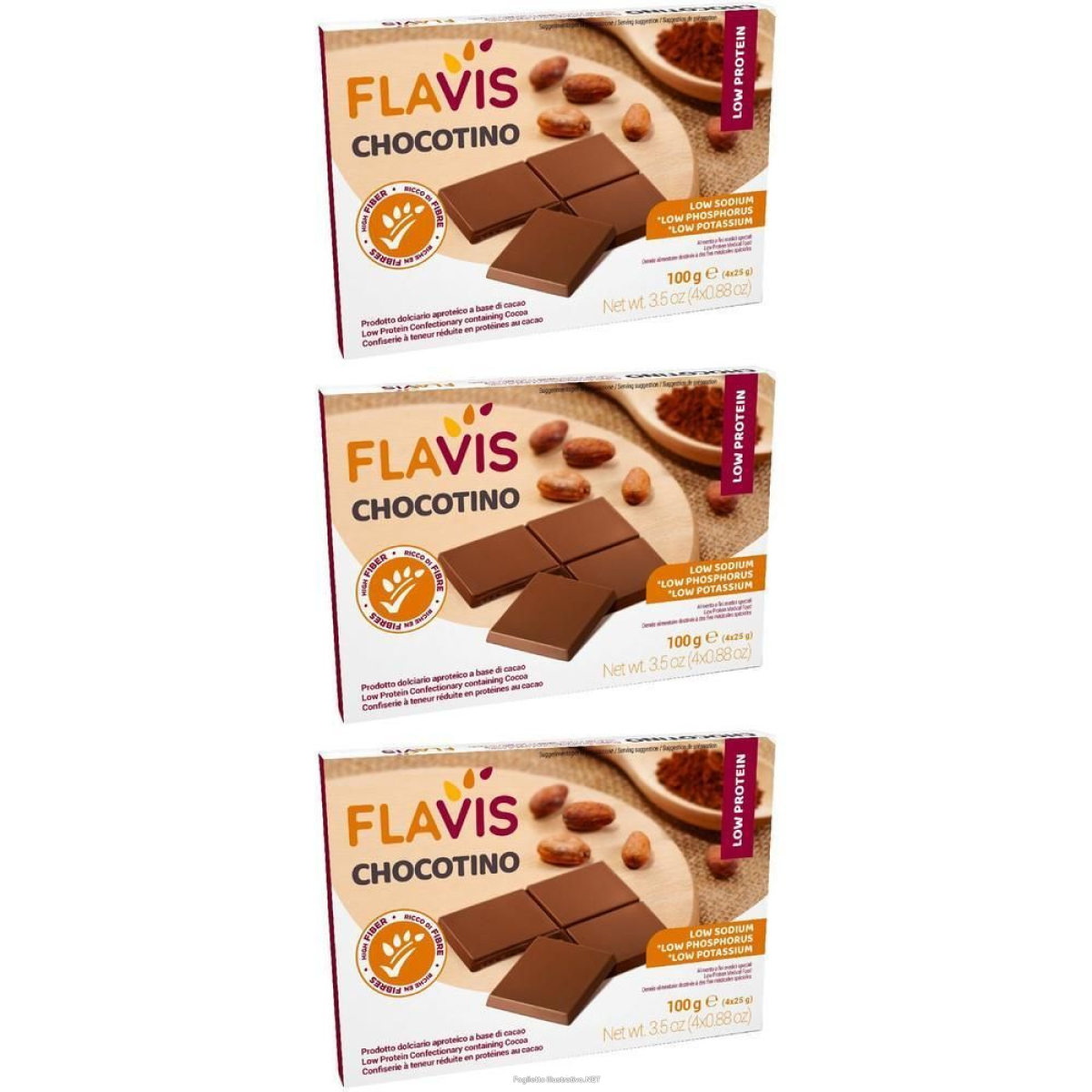 Compra Online flavis chocotino 3x4x25 g e Trova l'offerta più bassa