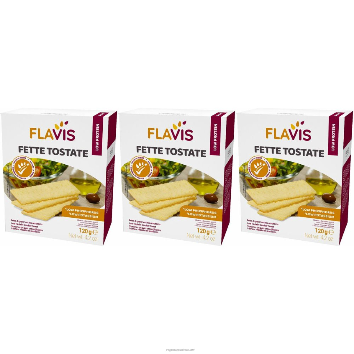 Compra Online flavis fette tostate set da 3 3x6x34,3 g snack e Trova l'offerta più bassa