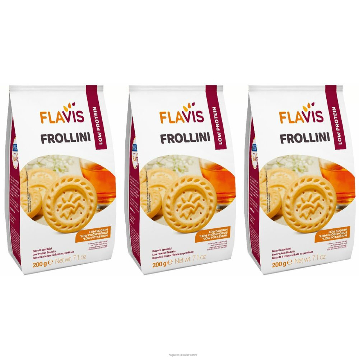 Compra Online flavis frollini set da 3 3x200 g biscotti e Trova l'offerta più bassa