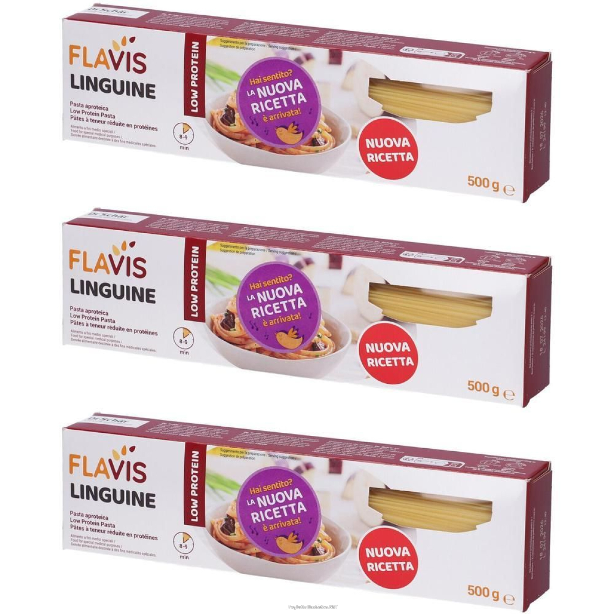 Compra Online flavis linguine aproteiche 3x500 g e Trova l'offerta più bassa