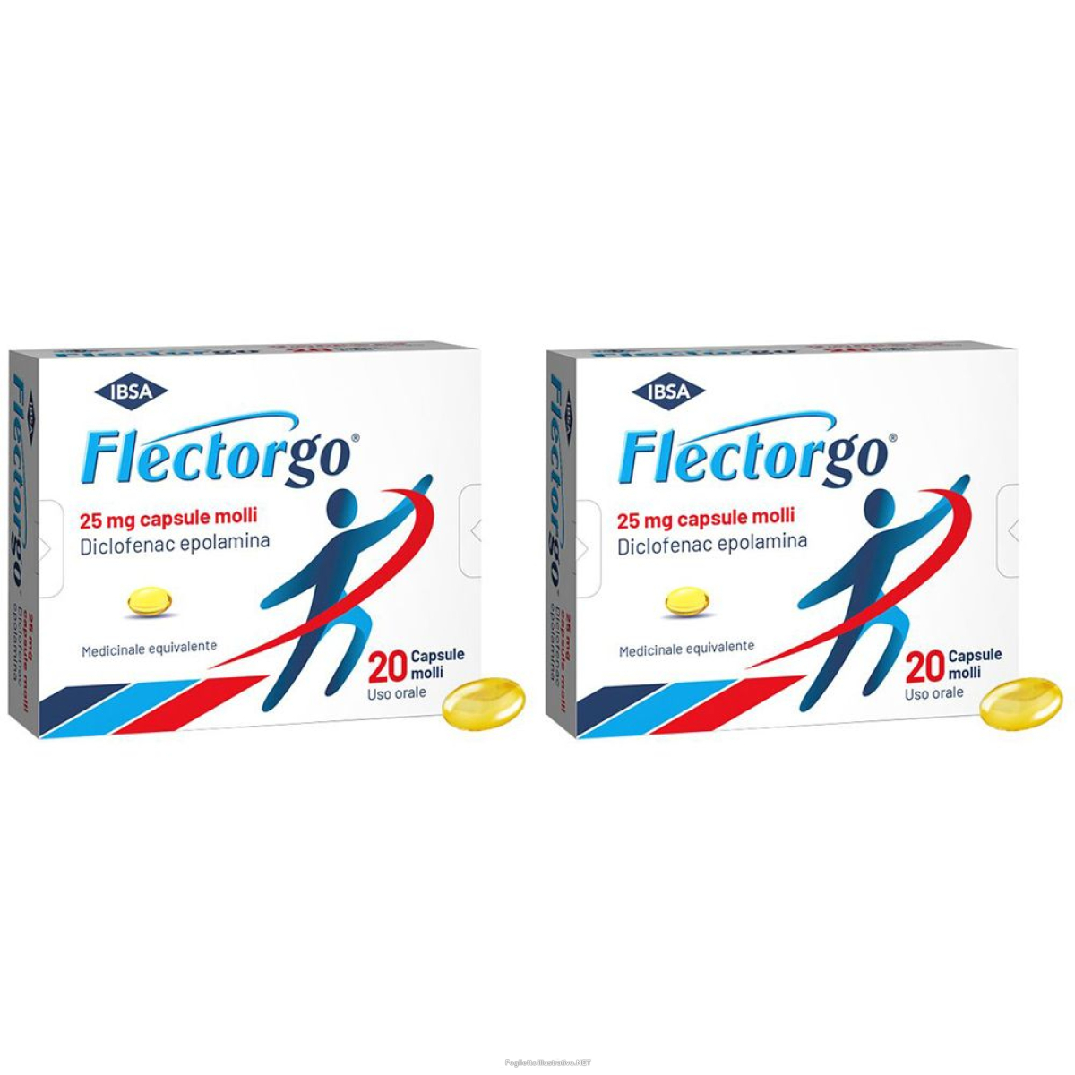 Compra Online flectorgo 25 mg capsule molli set da 2 2x20 pz capsule e Trova l'offerta più bassa