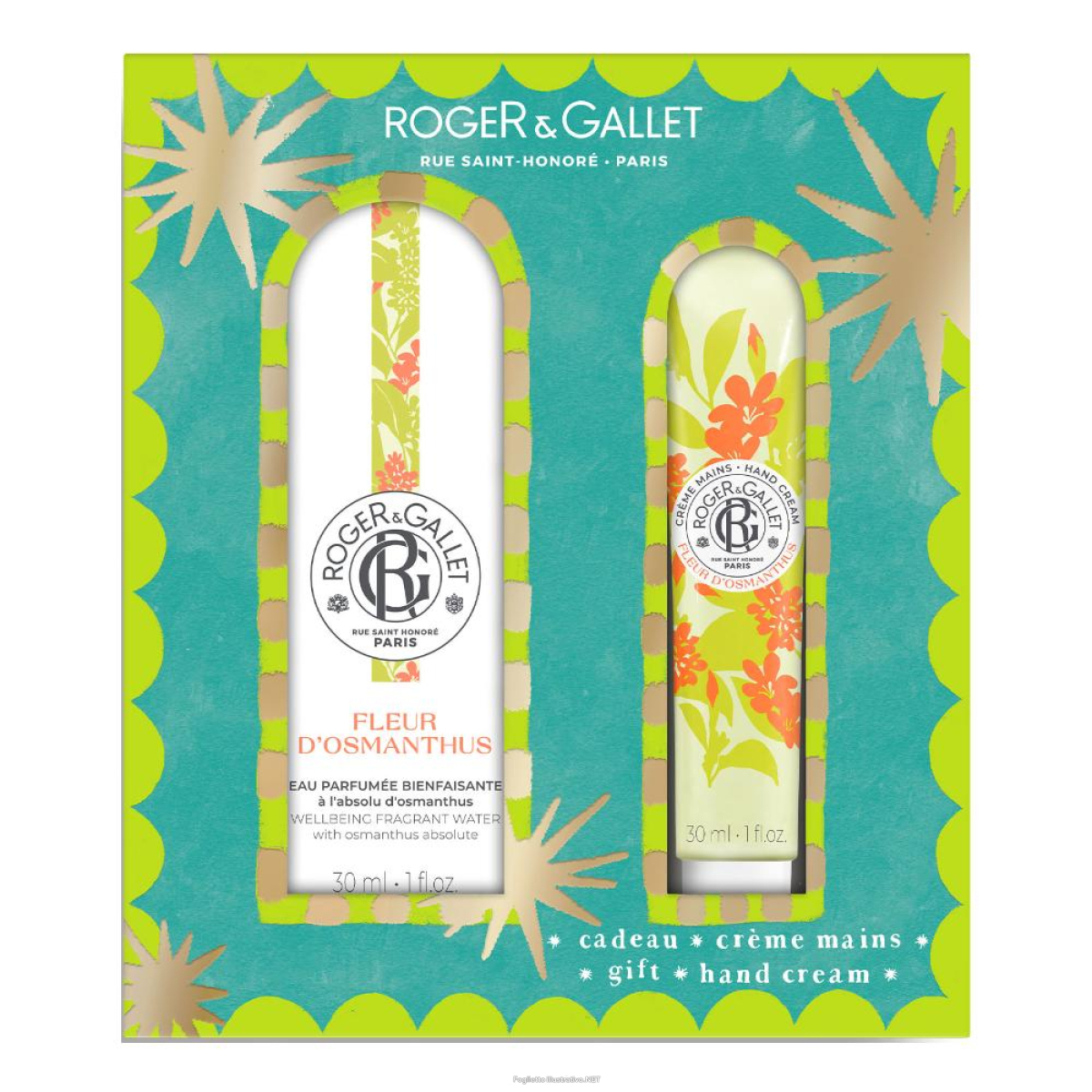 Compra Online fleur d’osmanthus roger&gallet, acqua profumata di benessere 30 ml + crema mani 30 ml e Trova l'offerta più bassa