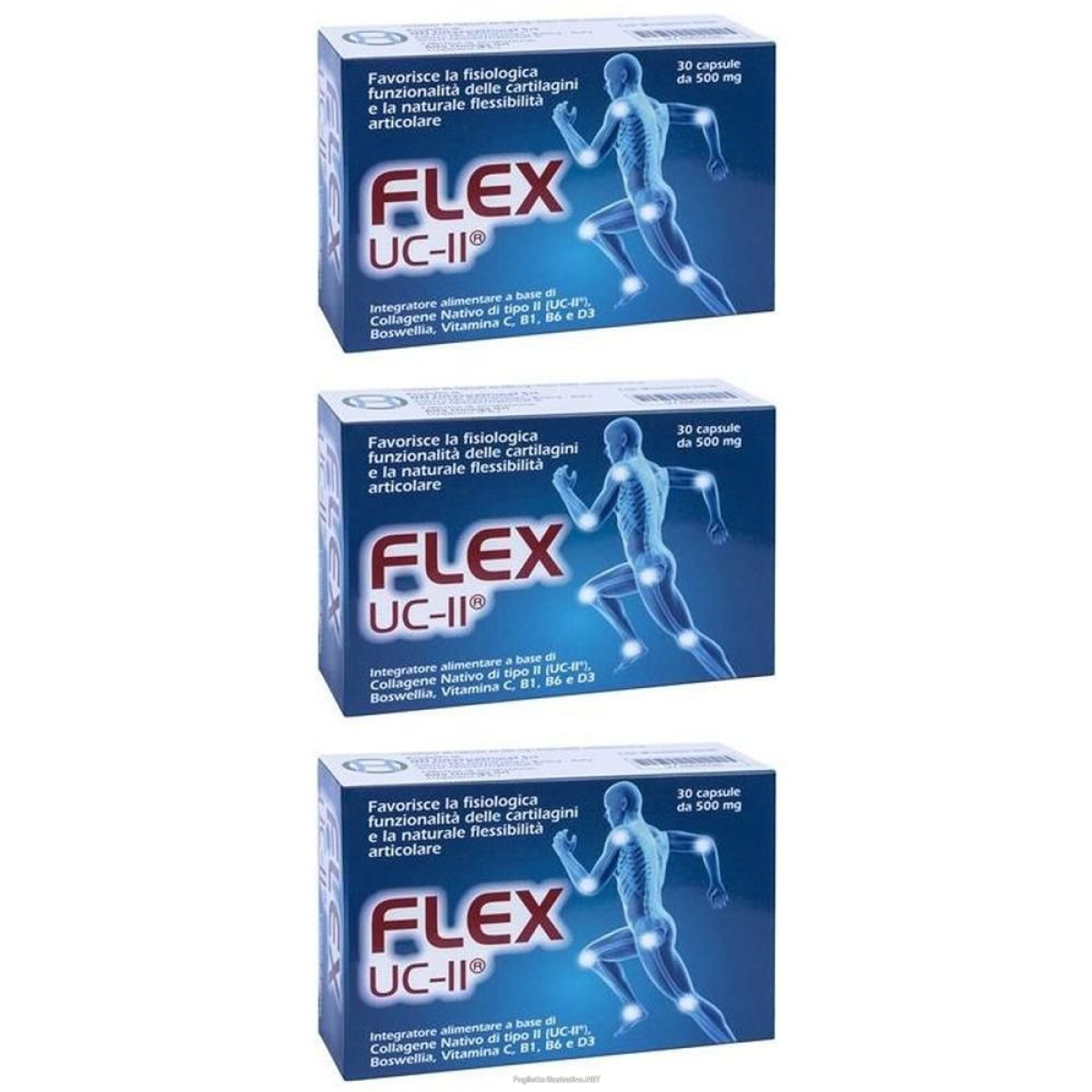 Compra Online flex uc ii 30 capsule da 500 mg 3x30 pz e Trova l'offerta più bassa